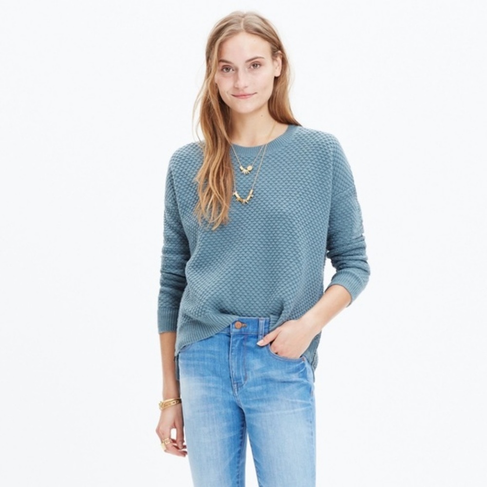 Madewell Landmark Textured Side Zip Sweater